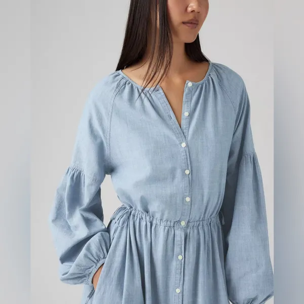 NWT Levi's® Women's Jolene Maxi Dress Light Blue Honestly Happy XXL - Image 4
