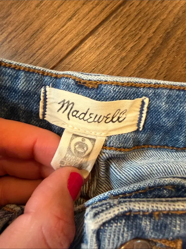 Madewell Curvy Stovepipe High-Rise Straight Jeans in Light Blue Size 29 C73-017 - Image 3