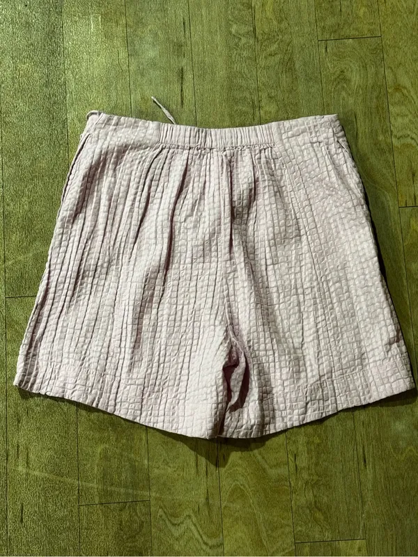 NWOT Free People Free-est Pucker Check Wrap Shorts Pink Size Small - Image 4