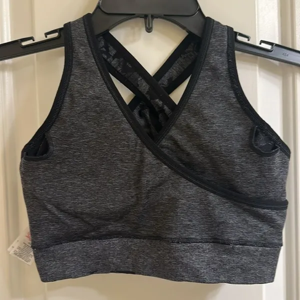 Gymshark Adapt Camo Seamless Sports Bra Black Size Small - Image 10