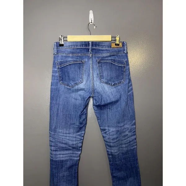 Express Legging Mid Rise Jeans Womens 6R Medium Wash Blue Jegging Stretch Denim - Image 7