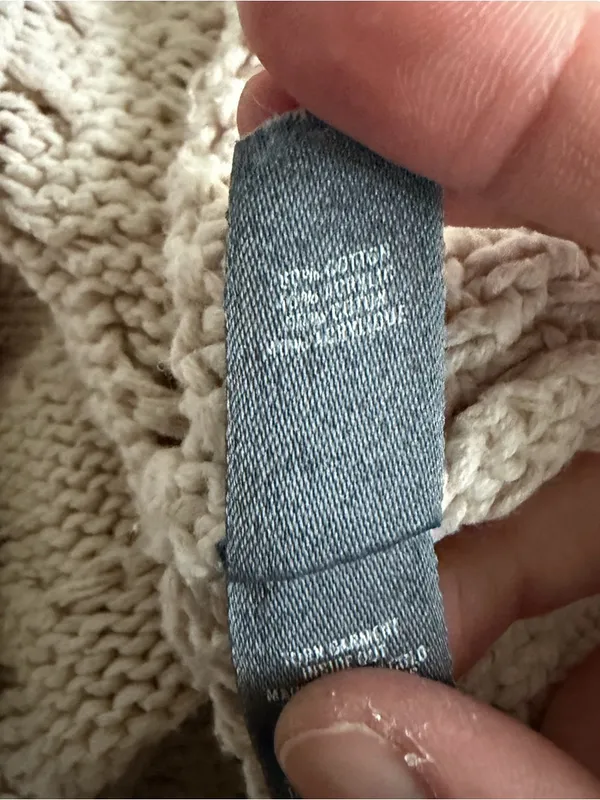 aerie Light Pink Cable Crewneck Sweater - Image 4