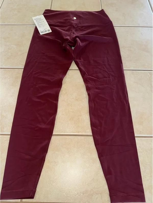 Lululemon Align High Rise 28” Red Merlot Size 12 NWT - Image 2