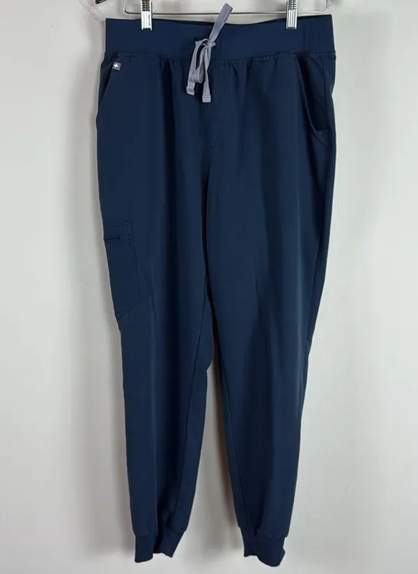 Figs Navy Blue Scrub Top & Pant Set Size XL Top & Large Bottom - Image 6