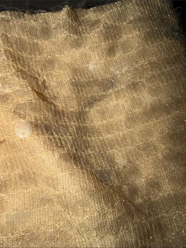 New Jcrew Sequin Pencil Skirt in Gold Collection layered sequin midi skirt - Image 3