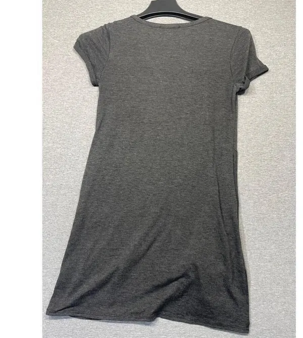 3 for $25. Women's Stiletto's Gray T-Shirt Dress Size S with pockets - Image 4