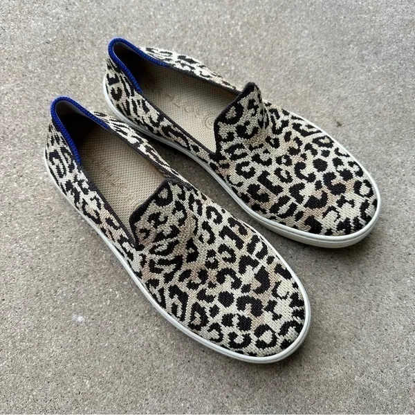 Rothy’s The Sneaker Slip On Animal Cheetah Camo Print - Image 4
