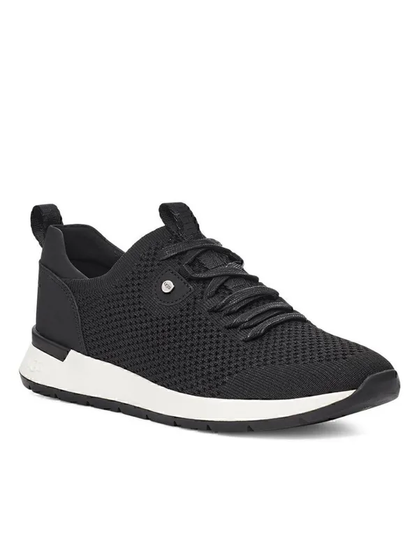UGG Tay Sneaker BLACK Mesh Knit Comfortable Lace-Up Size 6.5 - Image 9