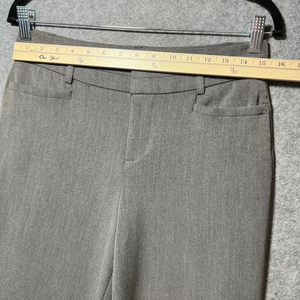 Nine West Womens‎ 4 Gray Wide Leg Dress Pants Career Workwear Trousers - Image 2
