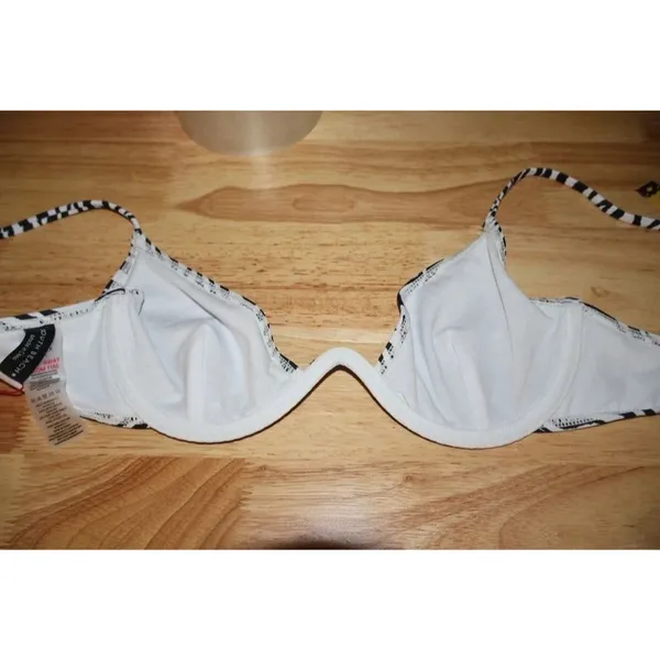 womens Underwire Bikini Top zebra print size 6 - Image 6