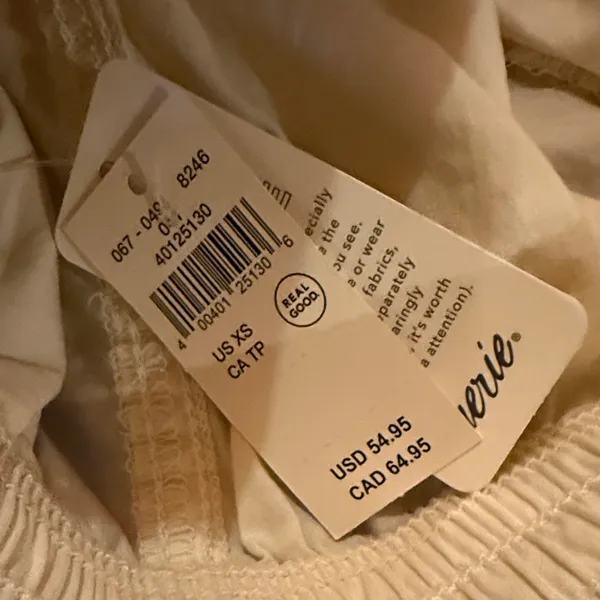 Aerie Cream High Waisted Go-For-It Baggy Cargo Wide Leg Pants Size XS - Image 9