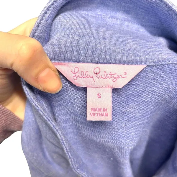Lilly Pulitzer Skipper Popover‎ Periwinkle Heather Size Small - Image 8