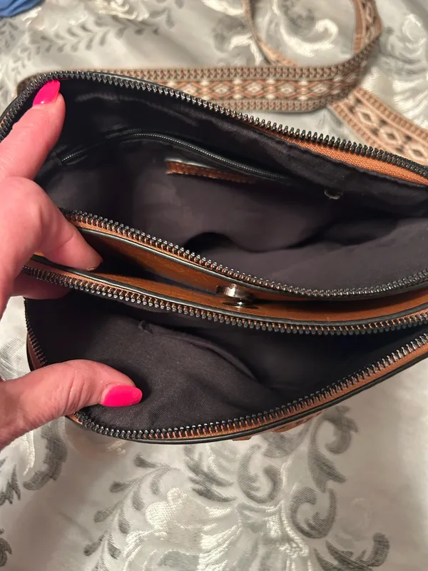 Brown side purse - Image 4