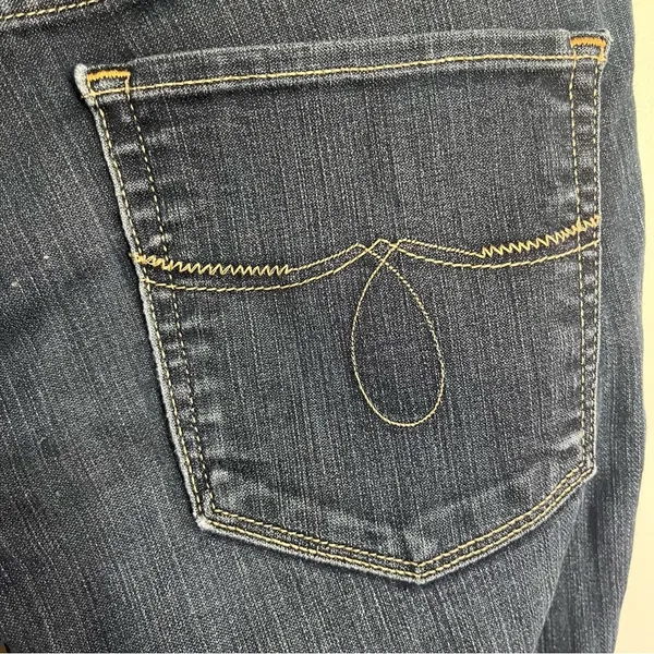 Lucky Brand Lola Boot Women's 2/26 LONG Ankle Dark Wash Blue Denim Bootcut Jeans - Image 13