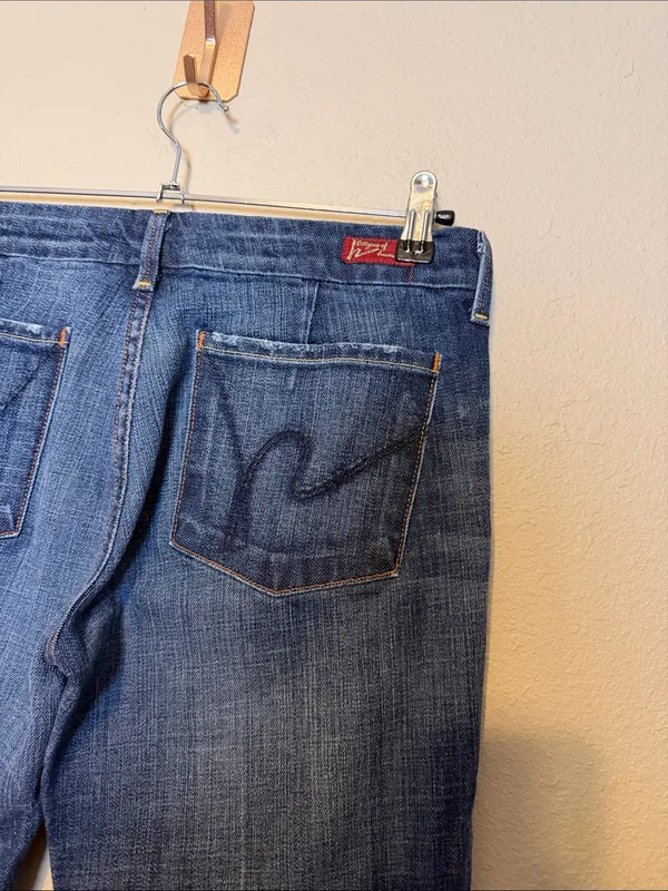 Citizens of Humanity Jeans Faye 003 Low Waist Full Leg Stretch USA Size 28‎ - Image 6