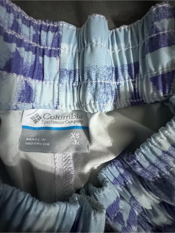 Columbia Light blue Geometric Athletic Shorts - Image 3
