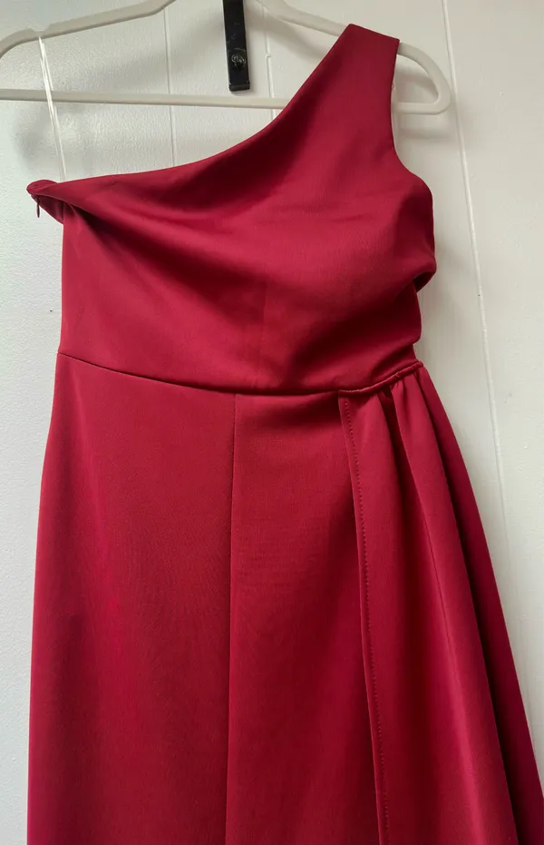 Boutique Red Matte Formal Dress Maxi - Image 6