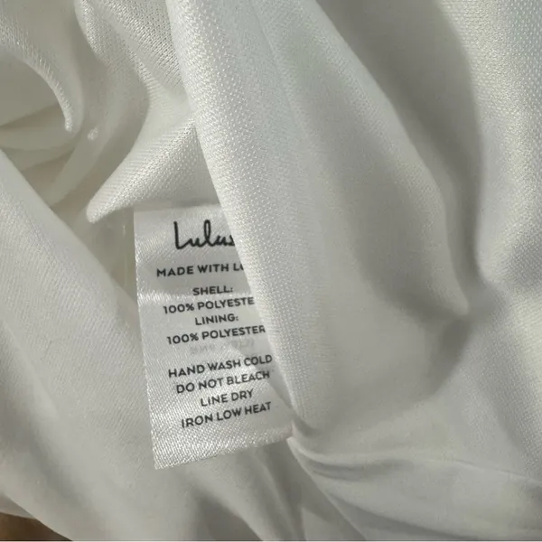Lulus‎ Cue the Flirting White Puff Sleeve Cutout Maxi Dress Small NWT - Image 6
