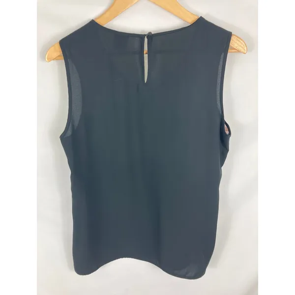 Anne Klein Patterned Front Sleeveless Blouse Size 12 - Image 3