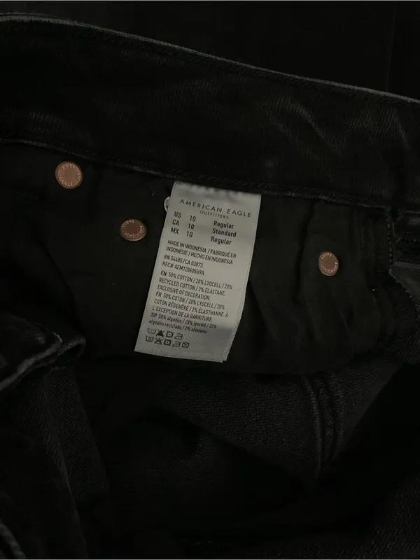 American Eagle Outfitters Black High-Rise Flare Jeans - Image 4