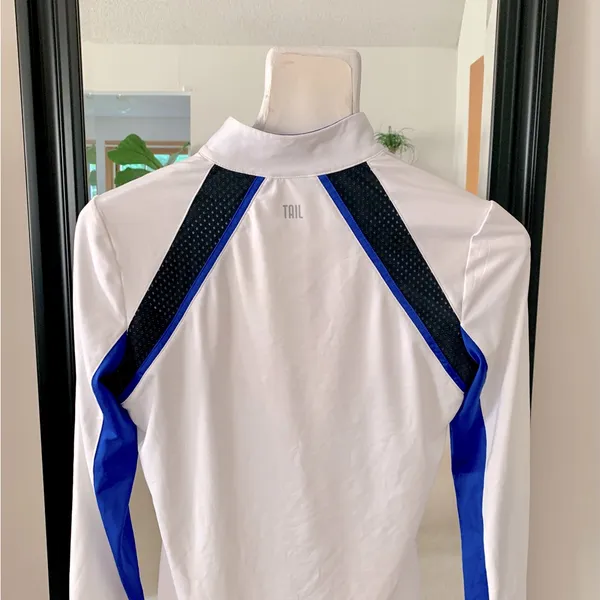 TAIL Activewear Golf Long Sleeve Shirt Blue Size XS - Image 4