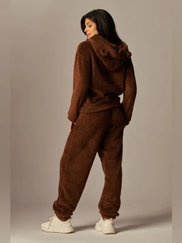 Cozy Plush Hooded Lounge Set - Image 6
