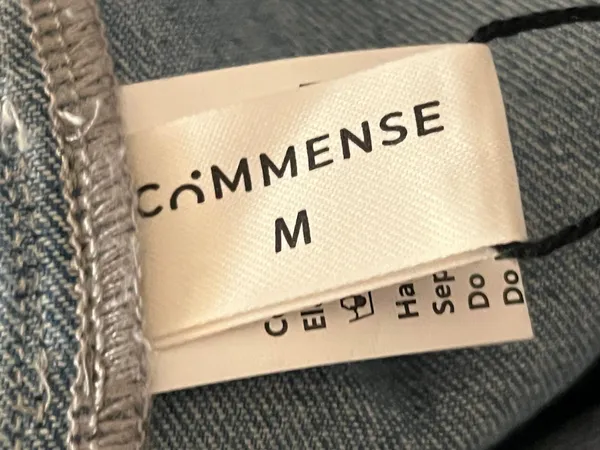 Nwt Halter Neck Denim Dress Buckle Details Commense M - Image 5