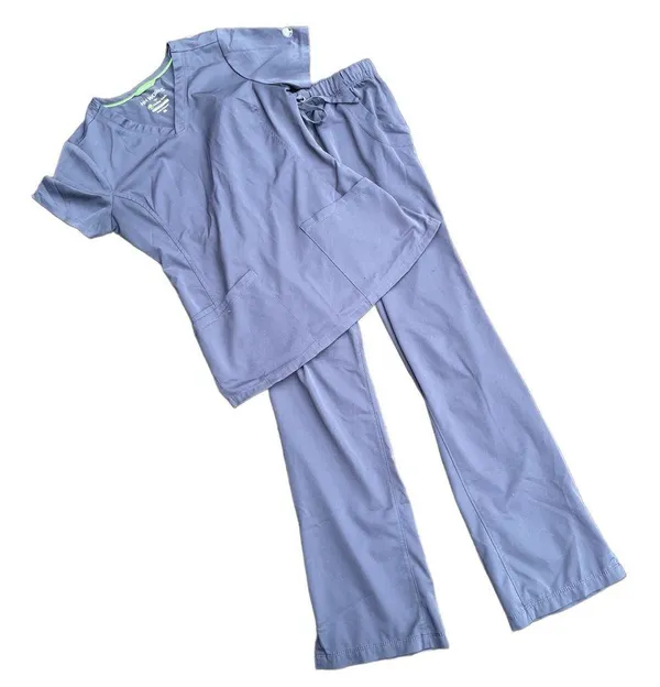 HH Works by Healing Hands Light Grey Scrub Too XS - Image 2