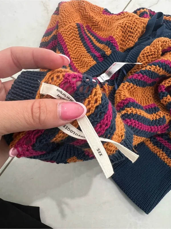 Anthropologie Multicolor Striped Knit Set Size XXS - Image 7