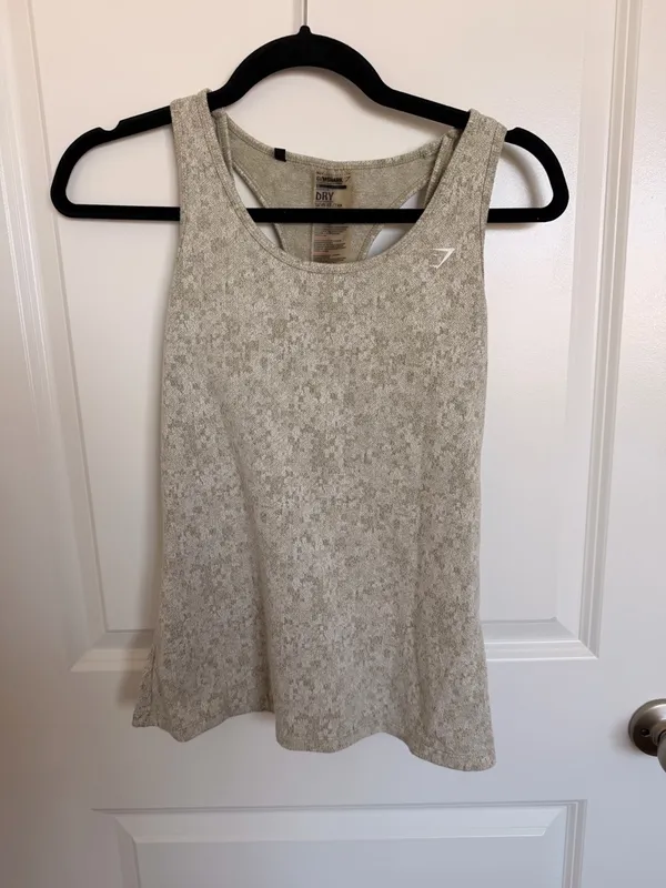 Gymshark Fleur Texture Workout Tank Small - Image 2