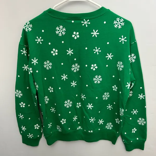 Buddy the Elf Green Christmas sweatshirt Medium - Image 2