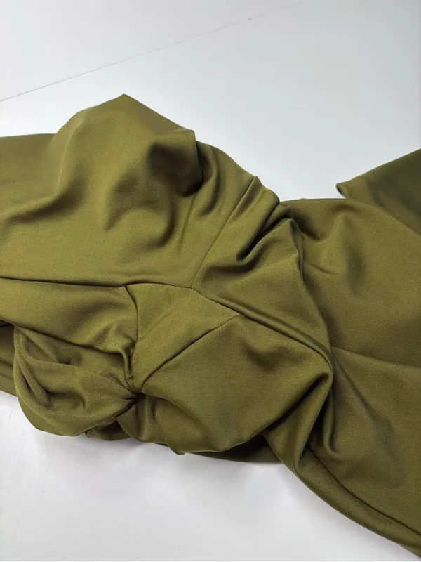 Obsession Scrunch Butt Shapewear Leggings Olive Green High Waisted Size M EUC - Image 9