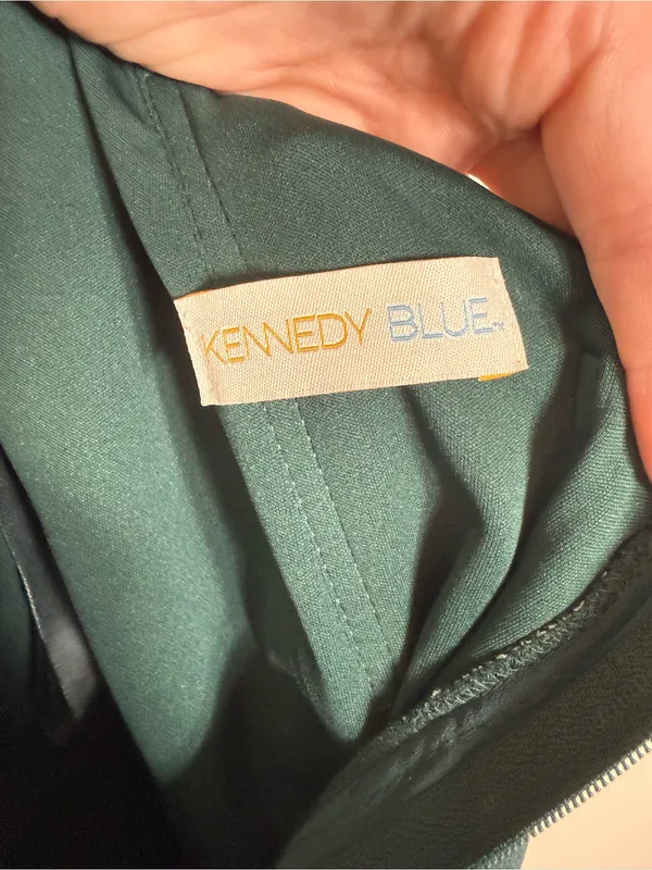 NWT Kennedy Blue Haley Bridesmaid Dress Forest Green Size 14 - Image 5