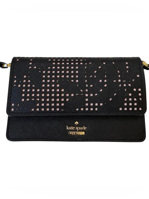 EUC Kate Spade Leather Cameron Street Perforated Arielle Crossbody Bag Black - Image 2