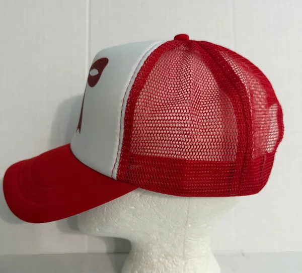 Glitter Red and White Bow Trucker Hat - Image 5