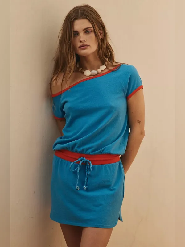Free People My Favorite Mini Dress - Baywatch Combo - Image 3