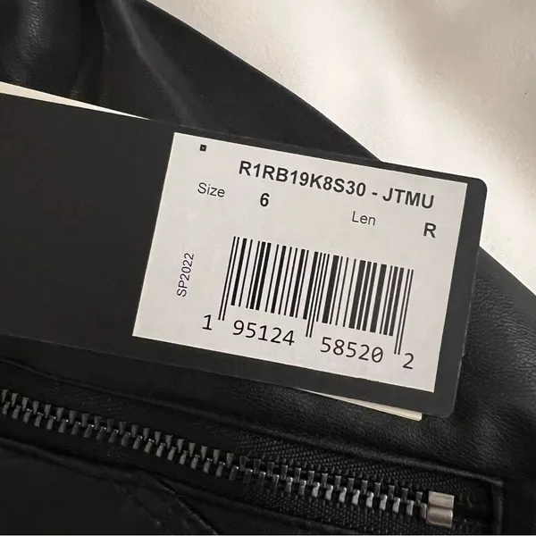 GUESS Women's Soto Pu Black Faux Leather Skinny Pants Size 0 NWT - Image 9