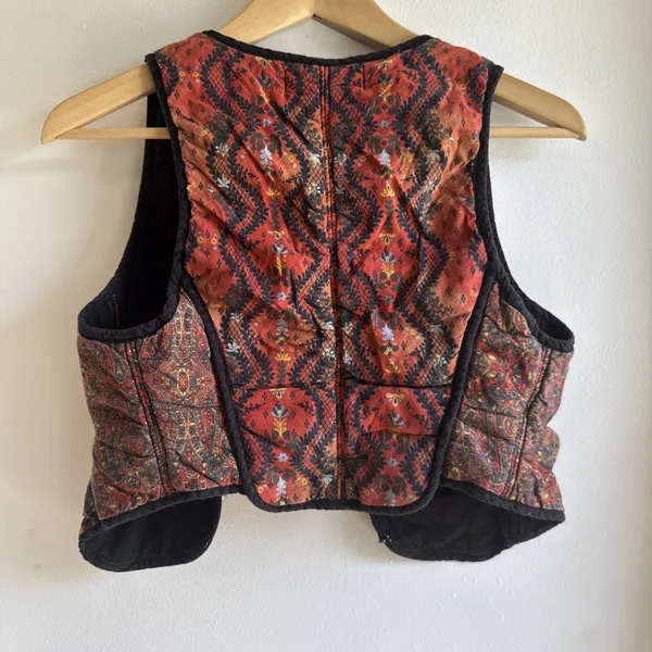 Free People Gemini Quilted Vest Top in Rust Size XS Euc Please Read - Image 6