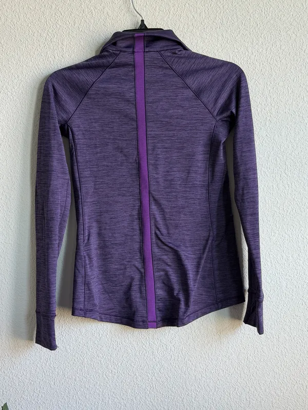 Under Armour Purple ColdGear Half Zip Pullover XS - Image 5