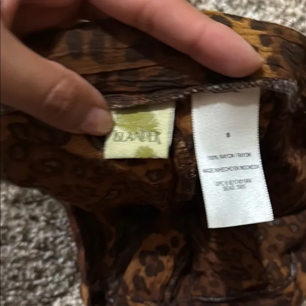 Blauer Brown Animal Print Pants Size 8 - Image 2