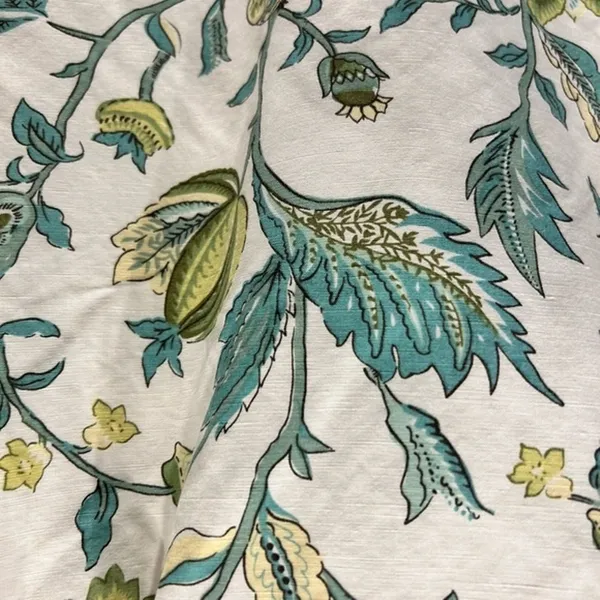Ann Taylor LOFT Women 4 White Green Teal‎ Floral Linen Blend A-Line Mini Skirt - Image 7