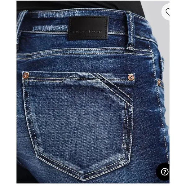 Buckle Black Jeans Fit No.53 Straight Women’s 28x32 Dark Wash Mid Rise Stretch - Image 4