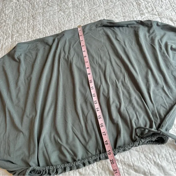 Athleta Cool Down Top Long Sleeve Crop XL Bali Green - Image 6