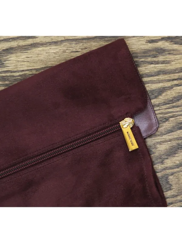 Michael Michael Kors Heels Braden Over the Knee Riding Boots Merlot Purple 7M - Image 8