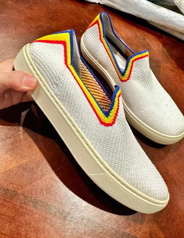 Rothy's White Sneakers. Size 7.5 - Image 2