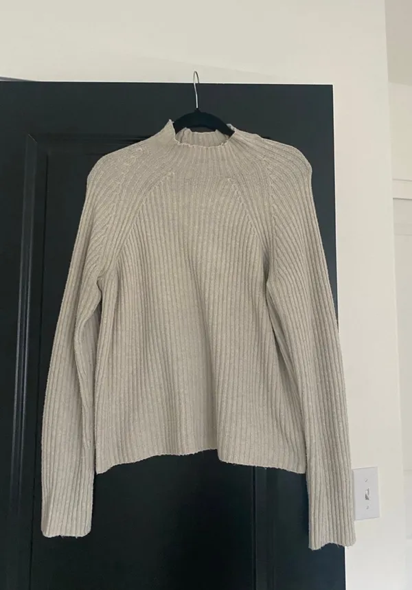 Ribbed sweater Tan Size M - Image 4