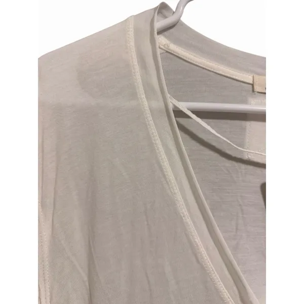 Free People We the Free Fresh & Clean Long Sleeve Top Ivory‎ Women's Size Small - Image 8