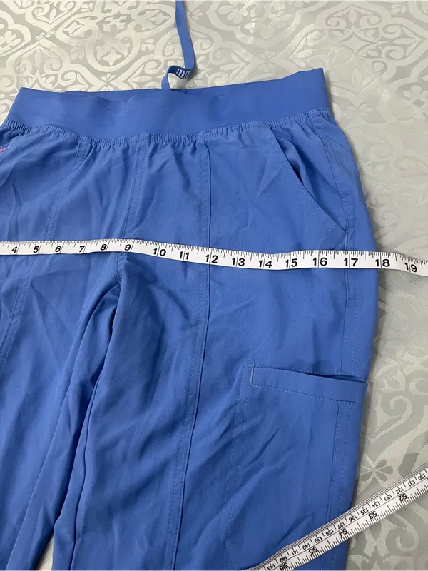 Med Couture Straight-Leg Scrub Pants in Periwinkle - Image 9