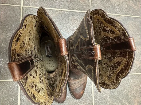 Ariat Heritage Western R Toe Cowboy Cowgirl Embroidered Boots Brown 6.5 10010266 - Image 9