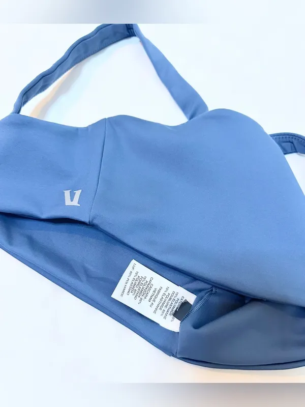 Vuori Evolve Square Neck Sports Bra – Pool Blue – M - Image 7